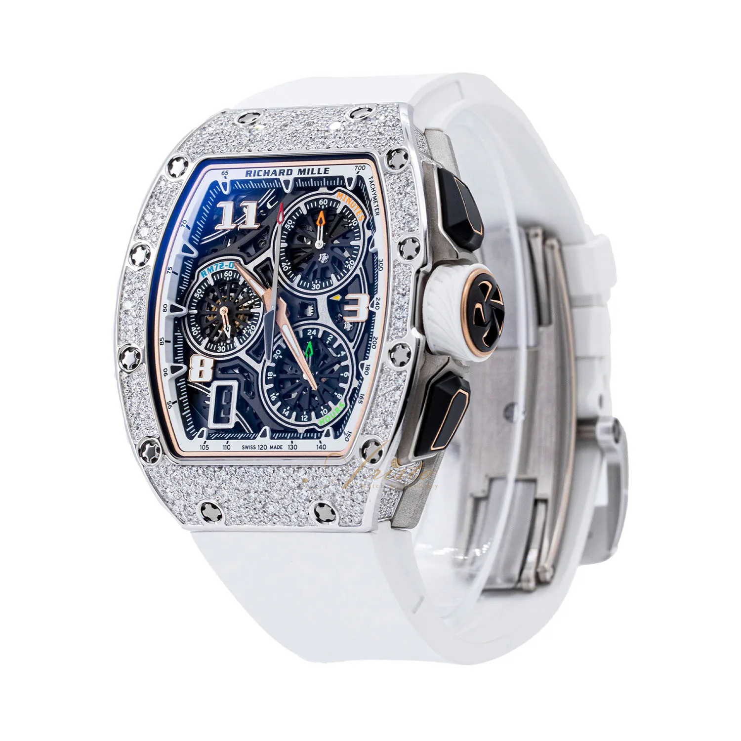 Richard Mille RM72用ベルトラバー　スカイブルー Richard Mille RM72用ベルトラバー スカイブルー